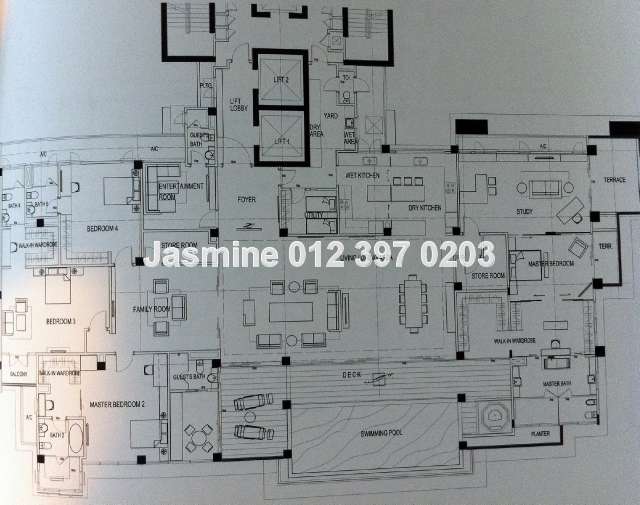 Penthouse Type AR 6,997 sq. ft.
