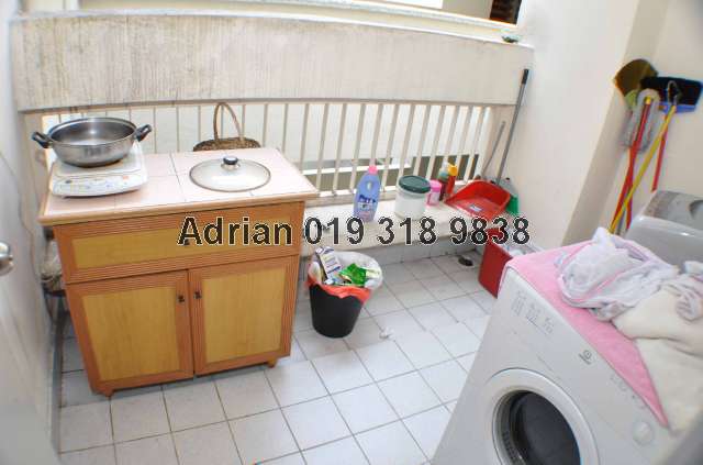 wet kitchen and laundry area.