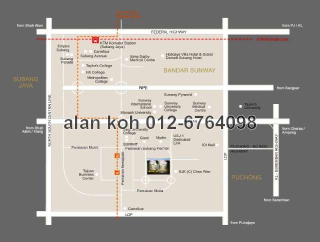 Map v future LRT extension