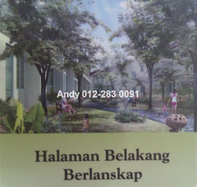 Halaman belakang yg cantik dgn pokok