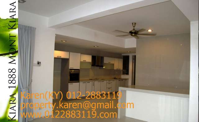 spacious kitchen area with island