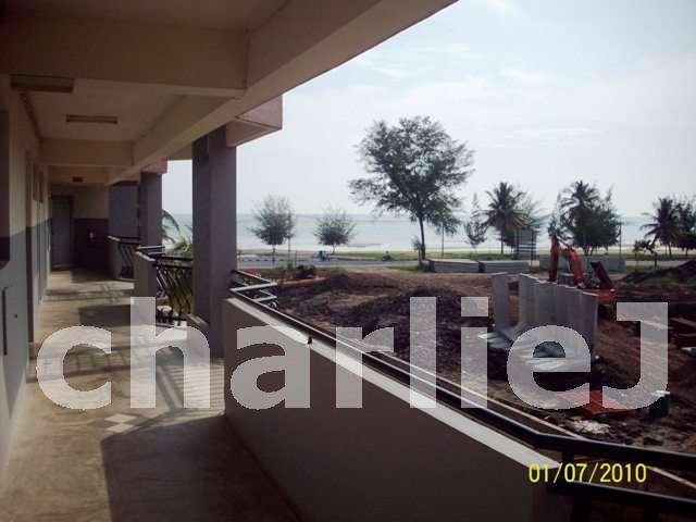 View from wide entrance balcony