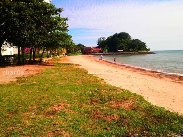 Beach in front