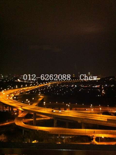 Night view from balcony
