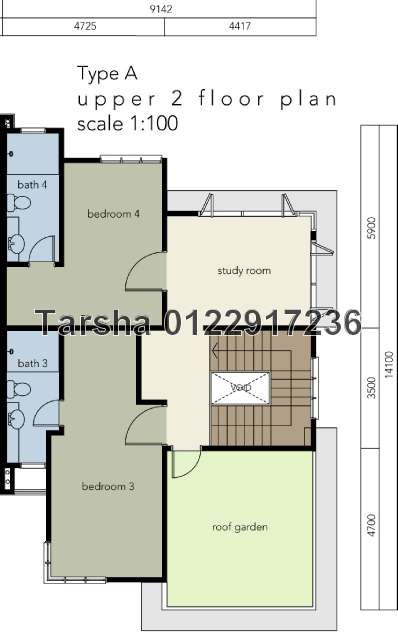 2nd Upper Floor Plan