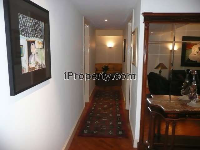 Spacious Hallway decorated with contemporary art